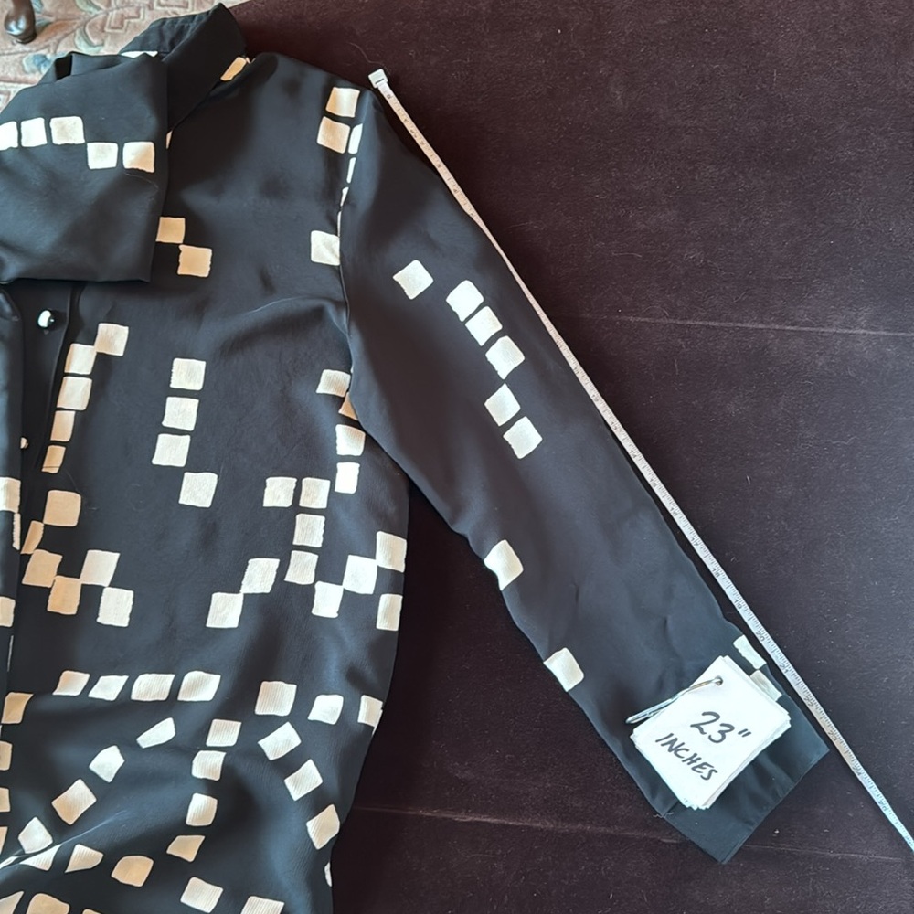 Vintage Peter Popovitch Graphic Button Down Blouse - Picture 15 of 15